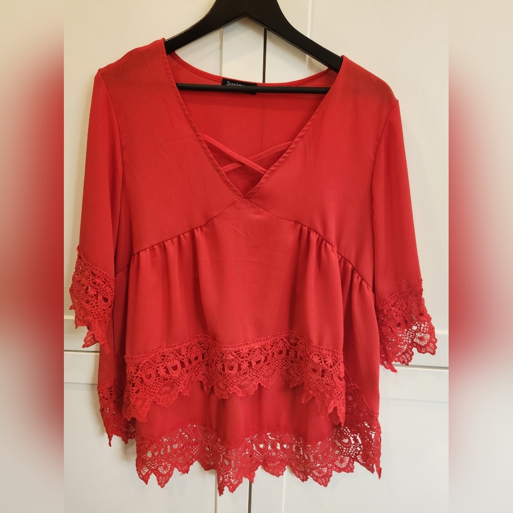 Red high low top